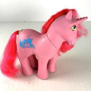 My Little Pony MLP G1 Tabby 1984 Happy Tails Hasbro China Vintage 80s -WORKS!